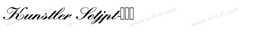 Kunstler Setjpt字体转换